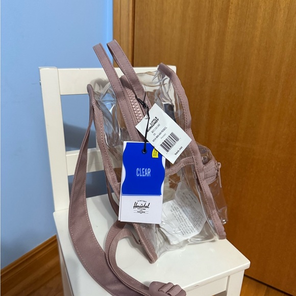 Brand New with Tags Herschel Clear and Pink Backpack - Picture 2 of 3